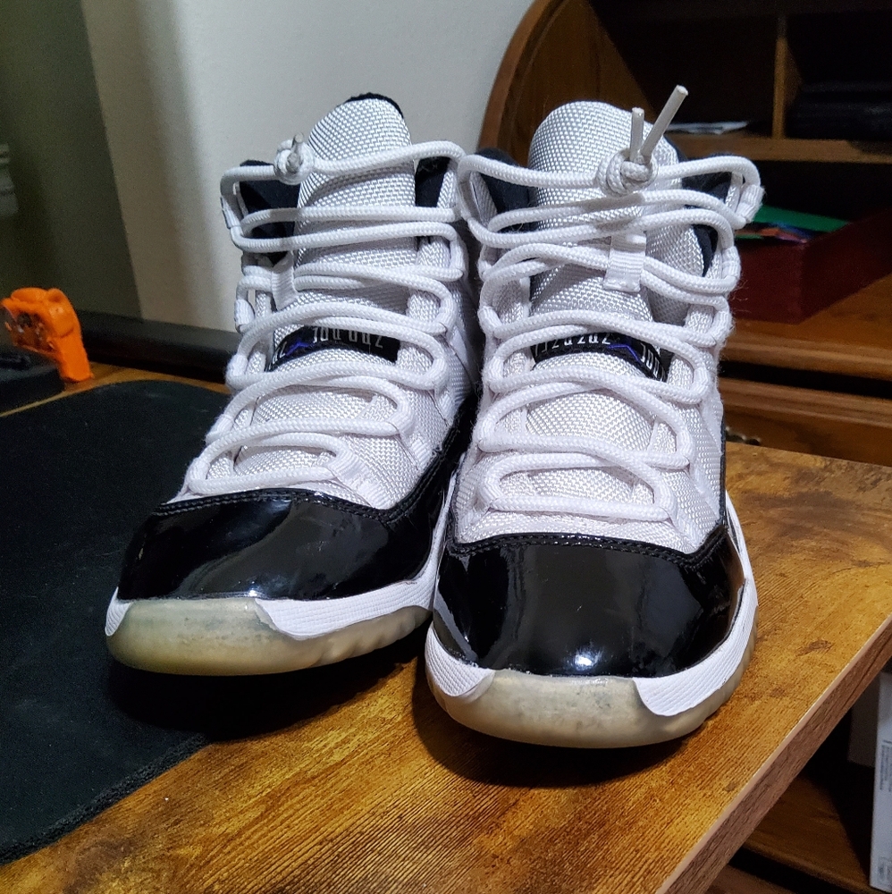 Jordan Kids Black and White Sneakers